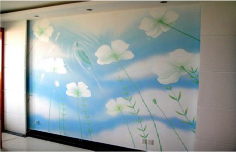 马尔康画墙绘怎么画好白云的蓬松感？