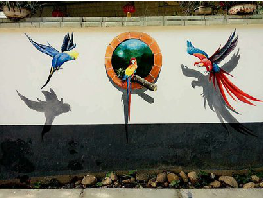 马尔康视觉错位-3D墙绘设计