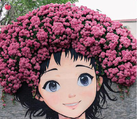 马尔康墙体彩绘-网红墙打卡