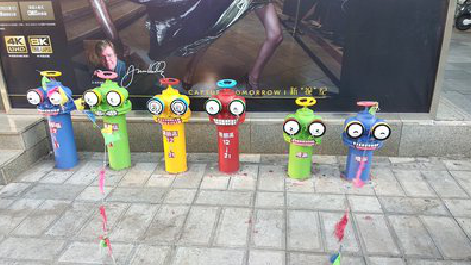 马尔康商业区彩绘