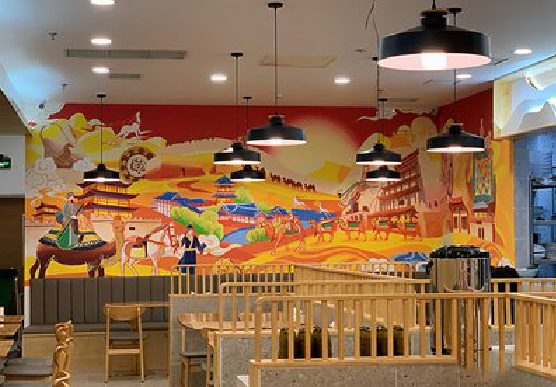 马尔康商业空间彩绘介绍。